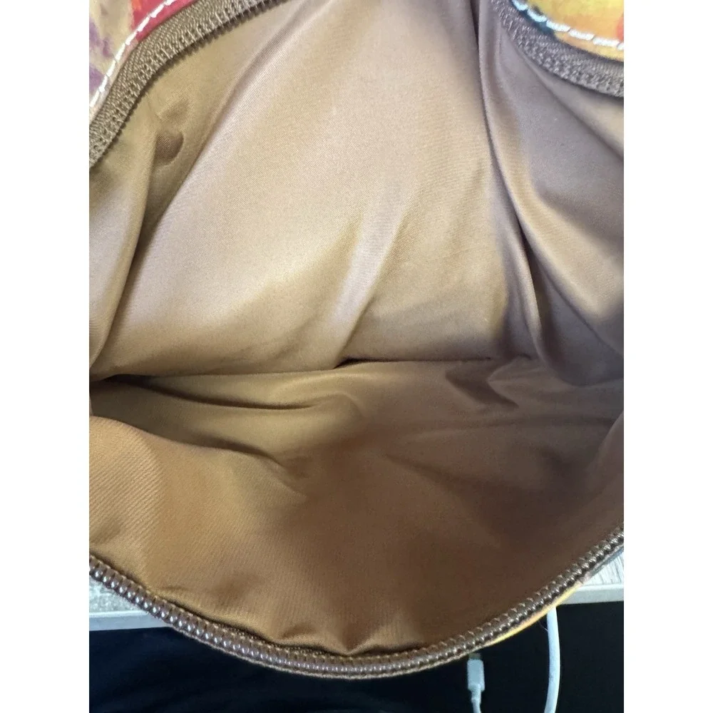 Patricia Nash Coated Patina Canvas Trapani Convertible Backpack bag EUC PT3